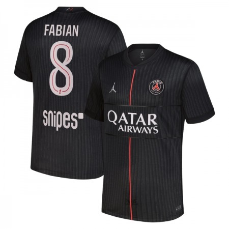 Jalkapallo Peliasut Paris Saint-Germain Fabian 8 Jordan Neljäs Pelipaita 2025-26 Lyhythihainen